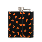 Orange Cat Pattern Flachmann (Rückseite)