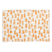 Orange Cat Pattern Kissenbezug (Vorderseite-Rechts)