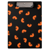 Orange Cat Pattern Klemmbrett (Vorderseite)