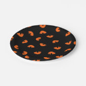 Orange Cat Pattern Pappteller (Schrägansicht)