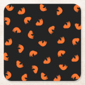 Orange Cat Pattern Rechteckiger Pappuntersetzer (Vorderseite)