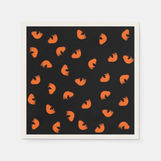 Orange Cat Pattern Serviette (Vorderseite)