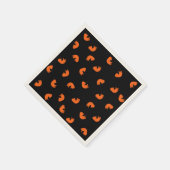 Orange Cat Pattern Serviette (Ecke)