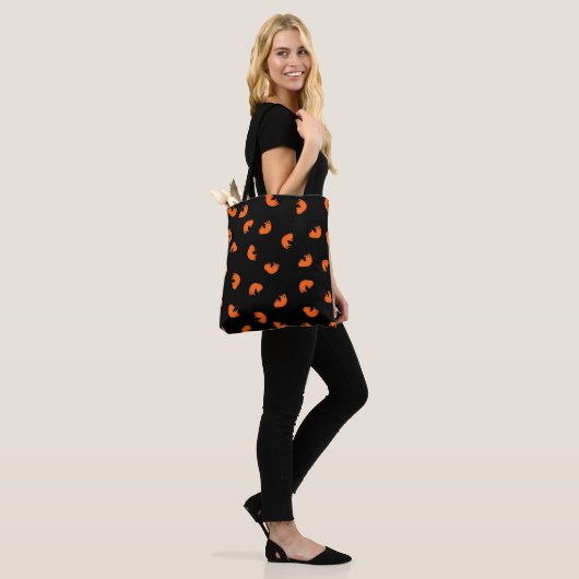 Orange Cat Pattern Tasche (Am Model)