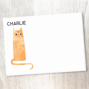 Orange Cat Personalisiert Post-it Klebezettel
