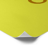 Orange Cat Poster (Ecke)