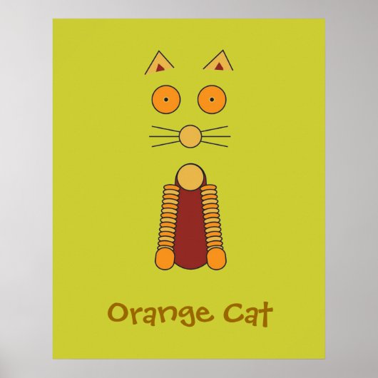 Orange Cat Poster (Vorne)