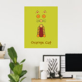Orange Cat Poster (Heimbüro)