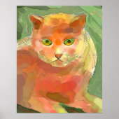 Orange Cat Poster (Vorne)