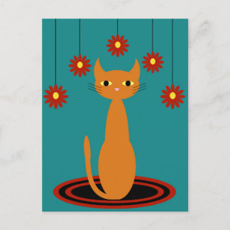 Orange Cat Postkarte