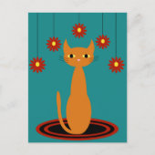 Orange Cat Postkarte (Vorderseite)