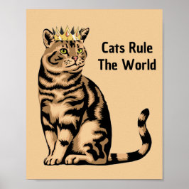 Orange Cat Quotes Poster