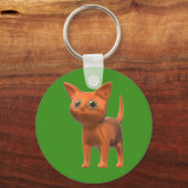 Orange Cat Schlüsselanhänger (Vorderseite)
