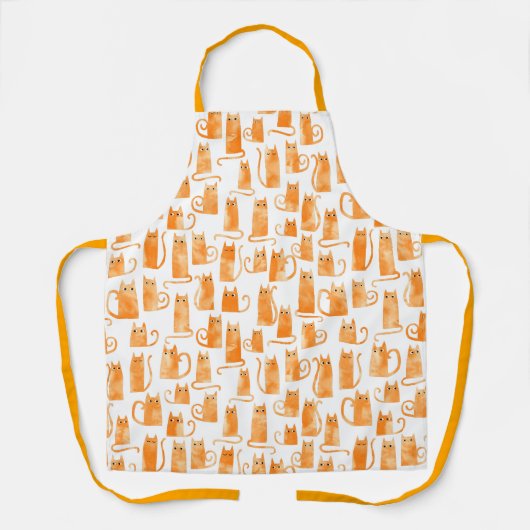 Orange Cat Schürze (Vorderseite)
