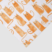 Orange Cat Seidenpapier (Detail)
