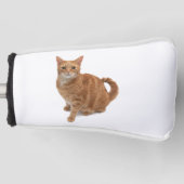 Orange Cat Standing Golf Headcover (Vorderseite)