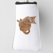 Orange Cat Standing Golf Headcover (Rotieren 90)