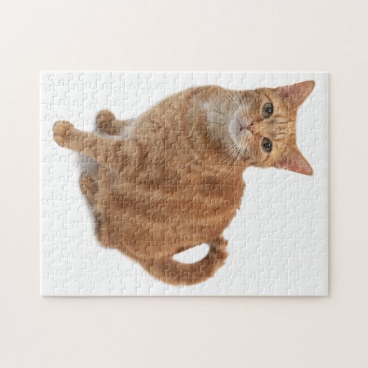Orange Cat Standing Puzzle (Horizontal)