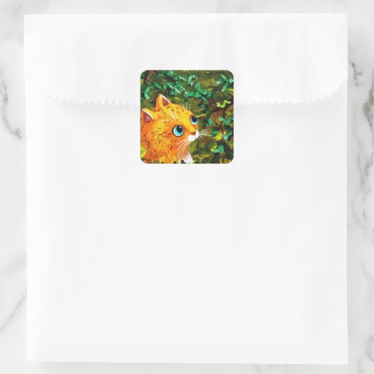 Orange Cat Stickers Creationarts (Tasche)