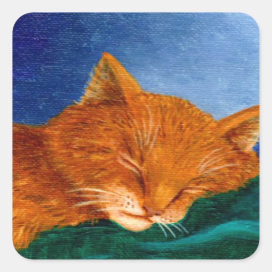 Orange Cat Stickers Creationarts (Vorderseite)