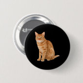 Orange Cat Tab Funny Cat Parody Cat Lover Gift Kit Button (Vorne & Hinten)