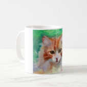 Orange Cat Tasse (Vorderseite Links)
