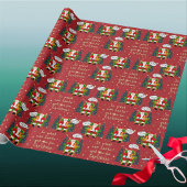 Orange Cat Tells Santa Unglaublich witzig wünscht Geschenkpapier