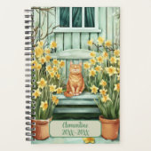 Orange Cat Undated Appointment Book Diary Planer (Vorderseite)
