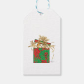 Orange Cat Weihnachtsgeschenk Geschenkanhänger (Vorderseite)