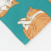 Orange Cats Funny Fleecedecke (Ecke)