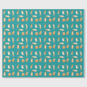 Orange Cats Funny Geschenkpapier (Flach)