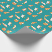 Orange Cats Funny Geschenkpapier (Ecke)