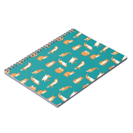 Orange Cats Funny Notizblock (Linke Seite)