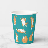Orange Cats Funny Pappbecher (Rückseite)