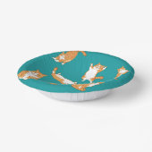 Orange Cats Funny Pappteller (Gewinkelt)