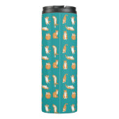 Orange Cats Funny Thermosbecher (Rückseite)