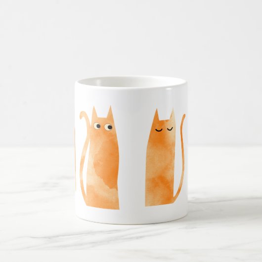 Orange Cats Kaffeetasse (Mittel)