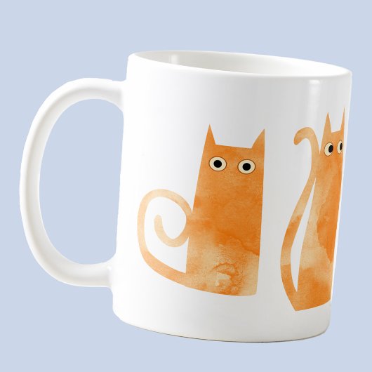 Orange Cats Kaffeetasse