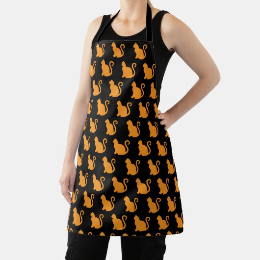 Orange Cats Pattern Schürze (InSitu)