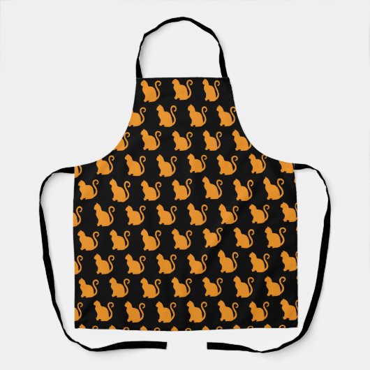 Orange Cats Pattern Schürze (Vorderseite)