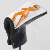Orange Catsuit Golf Girl Headcover (3/4 Vorderseite)