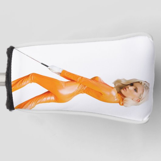 Orange Catsuit Golf Girl Headcover (Vorderseite)