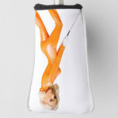 Orange Catsuit Golf Girl Headcover (Rotieren 90)