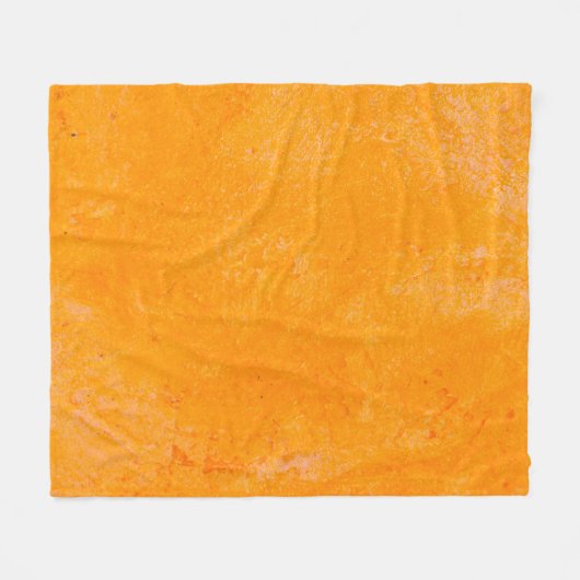 Orange cement surface,  abstract pattern backgroun fleecedecke (Vorderseite (Horizontal))