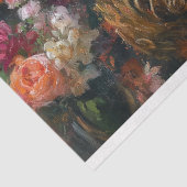 Orange Chaise Floral Cow Decoupage Seidenpapier (Ausschnitt)