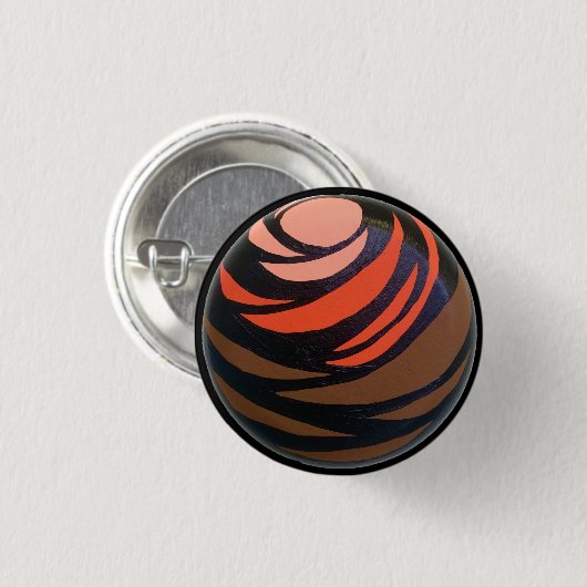 Orange Chakra Knopf Button (Vorne & Hinten)