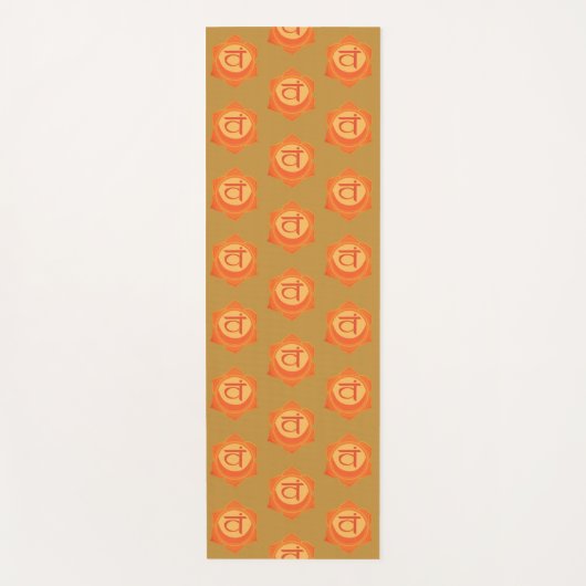 Orange Chakra, Yoga Mat Yogamatte (Vorderseite)