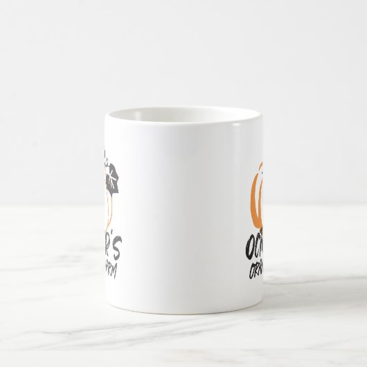 Orange Charm im Oktober: Pumpkin Silhouet fesseln Kaffeetasse (Mittel)