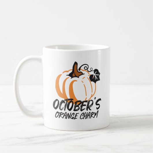 Orange Charm im Oktober: Pumpkin Silhouet fesseln Kaffeetasse (Links)
