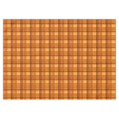 Orange Checked Tartan Print, Tischdecke (Vorderseite (Horizontal))